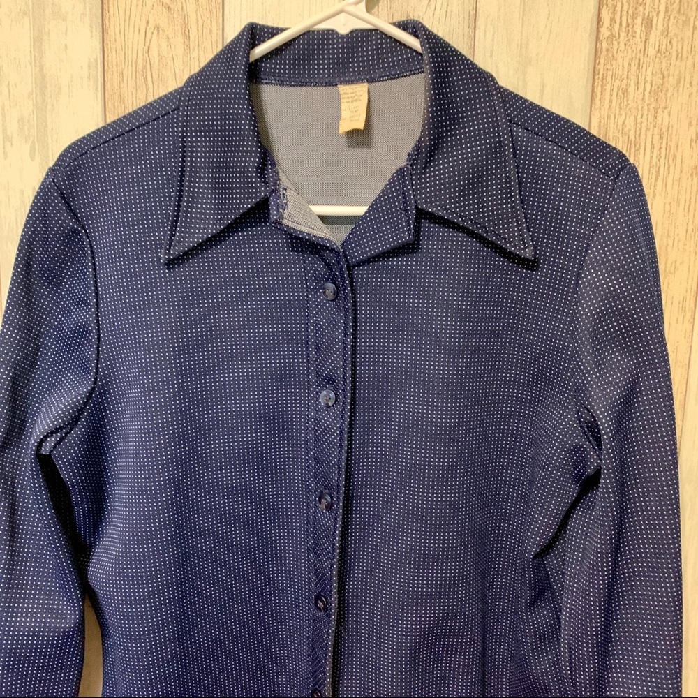 Vintage 1970s Polka Dot Top